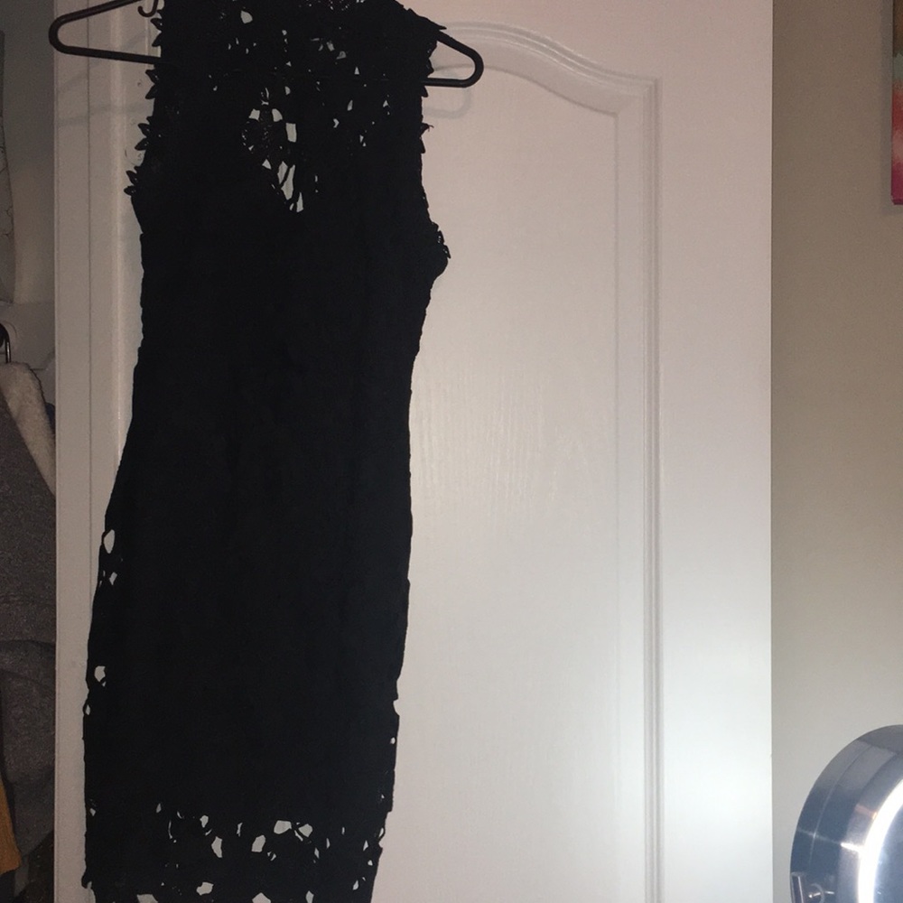 Black mini dress